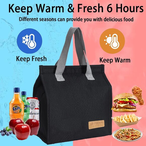 Lunch Bag for Women/Men,Waterproof Reusable Portable Lunch Tote,Lunch Box Bag.Th - Picture 2 of 7